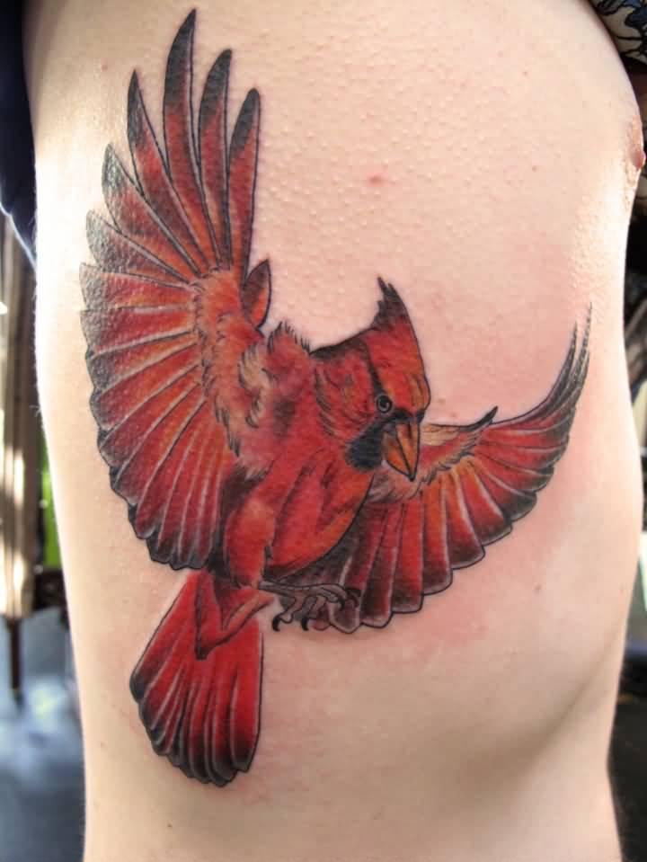 Flying Cardinal Tattoo Idea