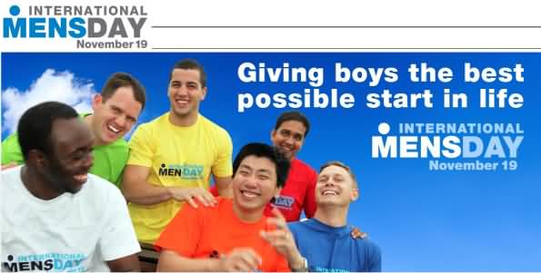 Giving Boys The Best Possible Start In Life International Men's Day November 19