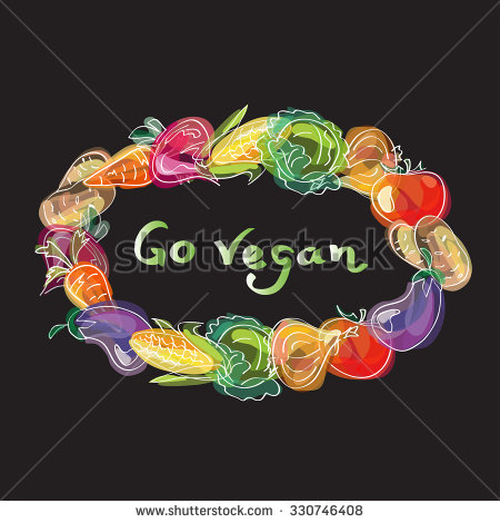 Go Vegan This World Vegan Day Vegetables Clipart