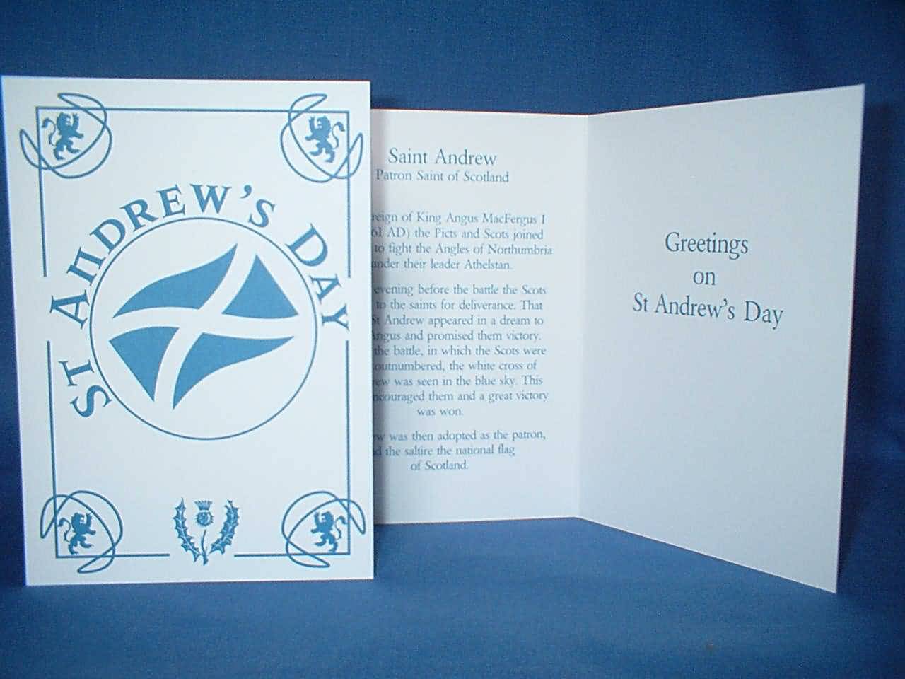 Greetings On St. Andrew's Day Card