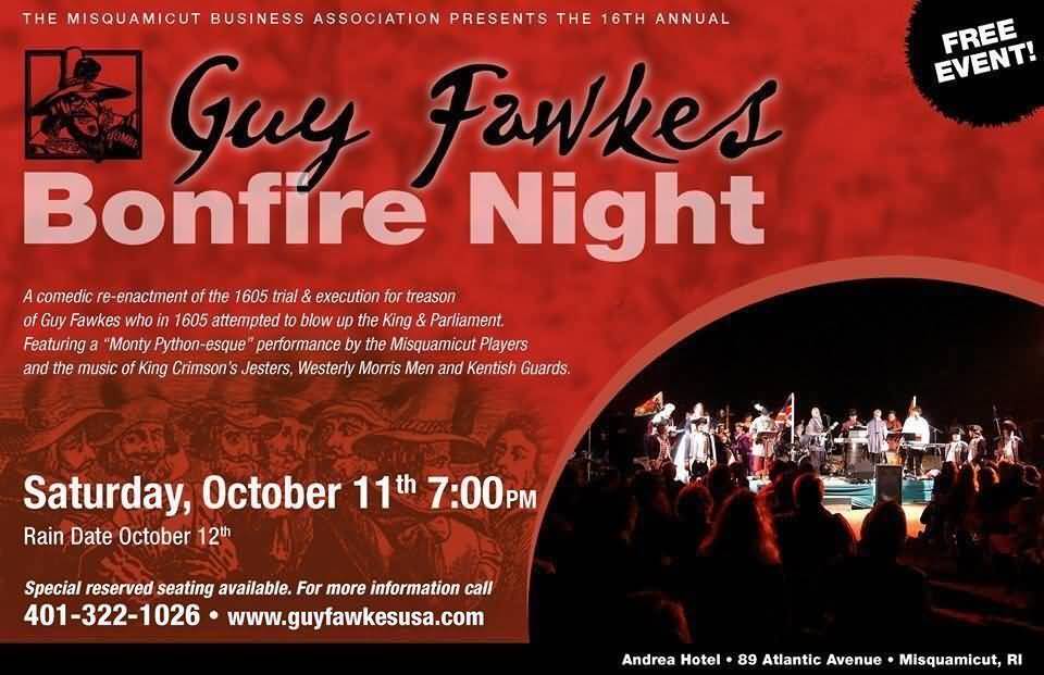 Guy Fawkes Bonfire Night Poster
