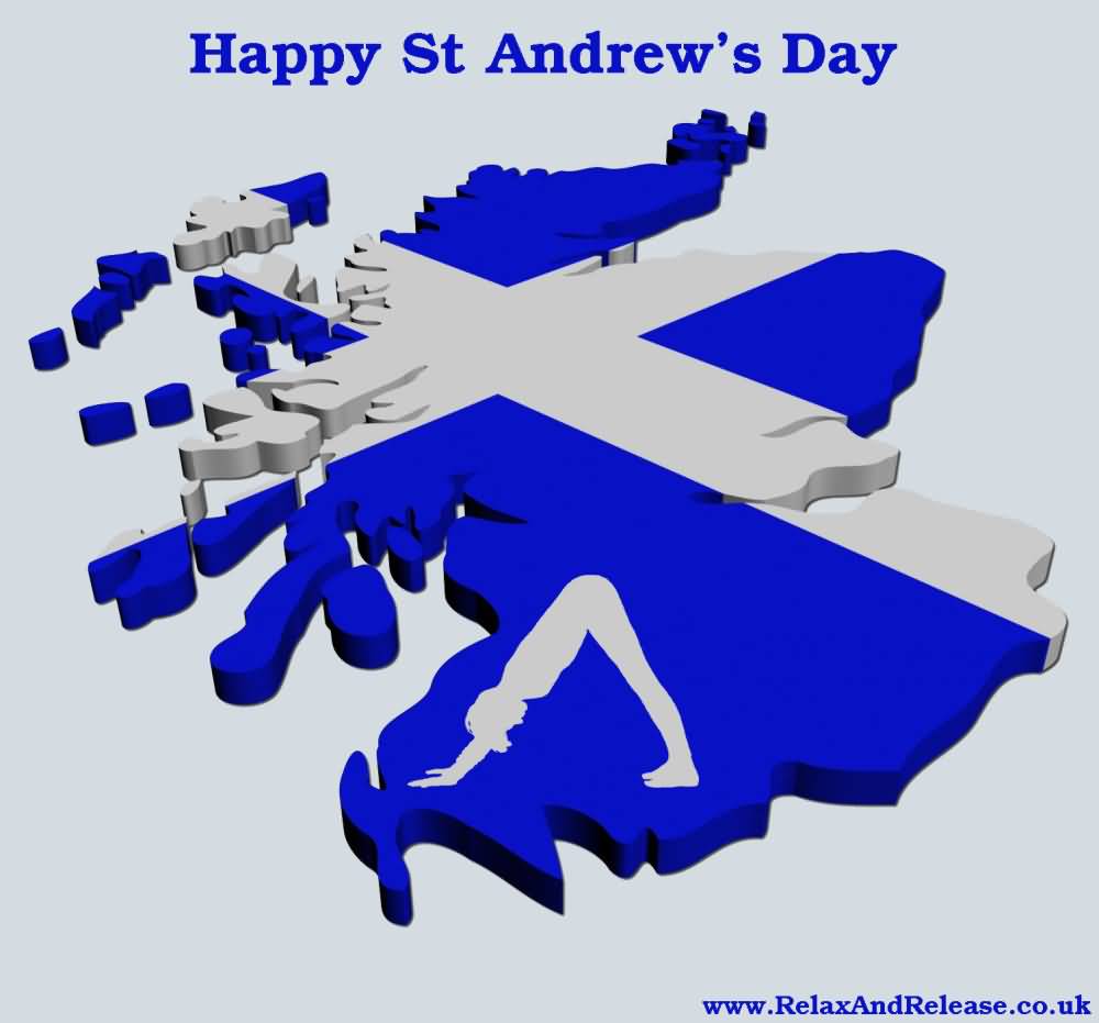 Happy St. Andrew's Day Scotland Flag Picture