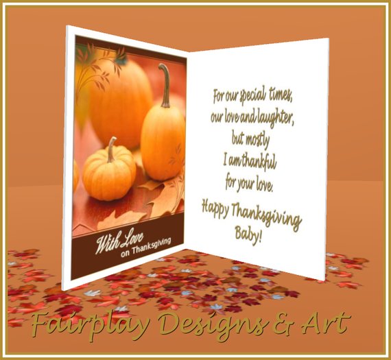 Happy Thanksgiving Baby Greeting Card