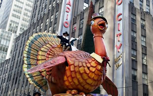 Happy Thanksgiving Day Parade Turkey Float Picture