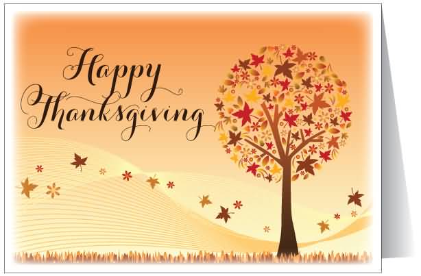 Happy Thanksgiving Greeting Card Image