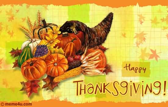 Happy Thanksgiving Greeting Card Picture