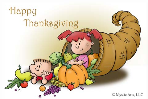 Happy Thanksgiving Kids Ecard Picture