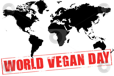 Happy World Vegan Day Celebrating Worldwide