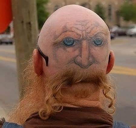 Illusion Hairstyle Tattoo For Men