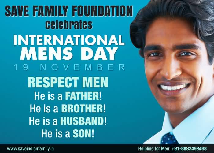 International Men's Day 19 November Respect Men
