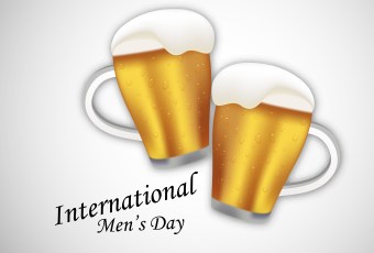 International Men's Day Beer Mugs Picture