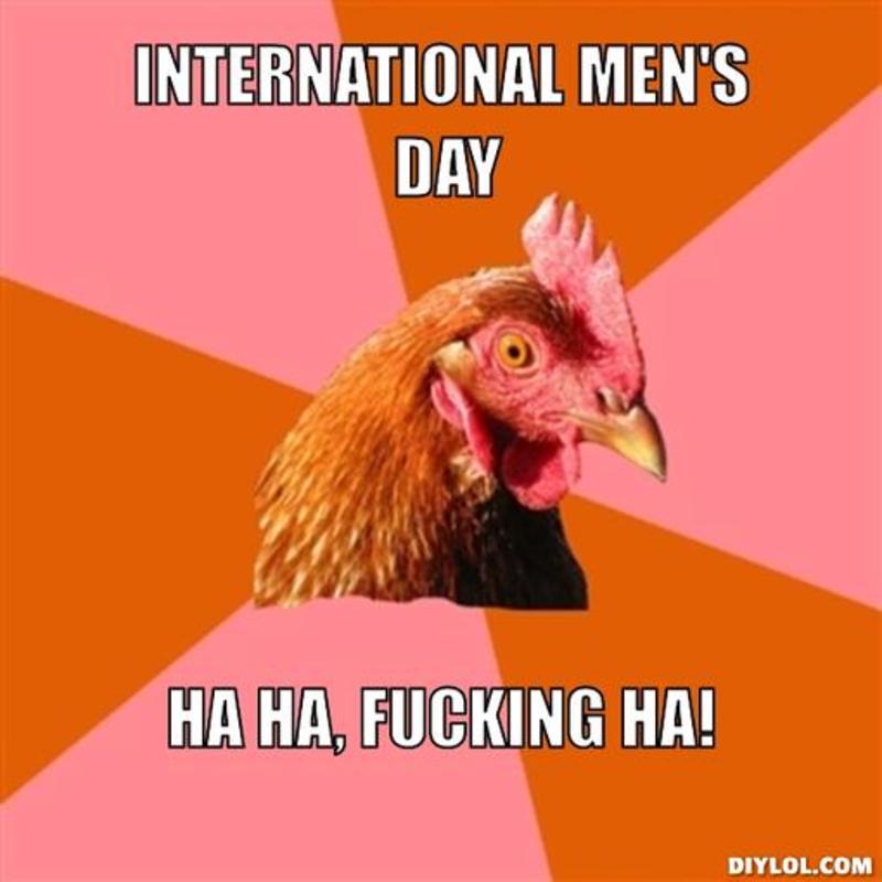 International Men's Day Cock Face Picture