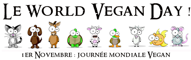 Le World Vegan Day Animals Clipart Header Image