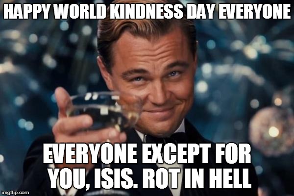 Leonardo DiCaprio Wishing Happy World Kindness Day Everyone