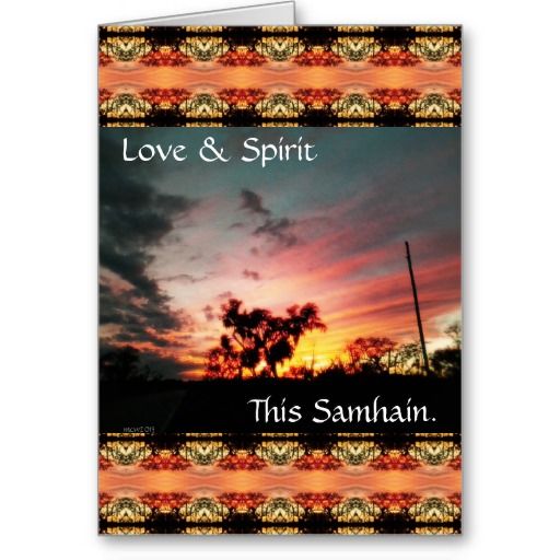 Love & Spirit This Samhain Greeting Card