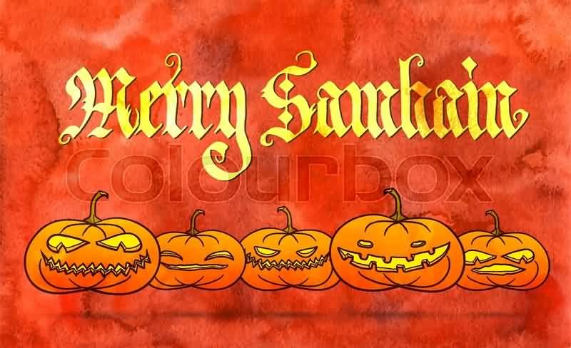 Merry Samhain Pumpkins Picture
