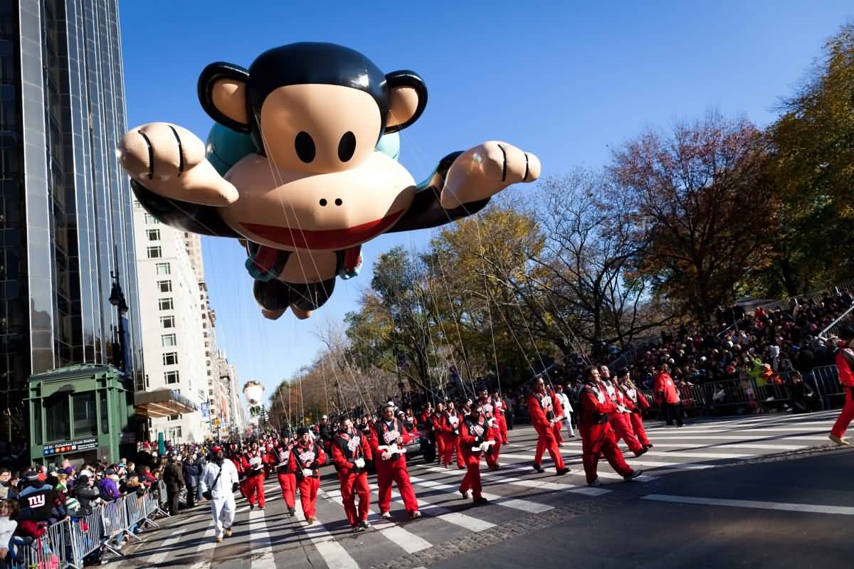 Monkey Balloon Float At The Thanksgiving Day Parade Picture