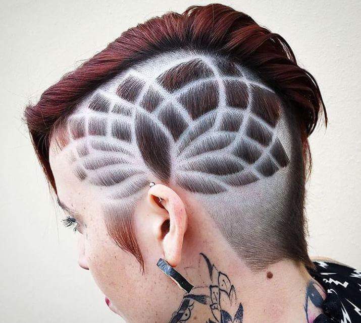 Nice Hairstyle Tattoo For Girls