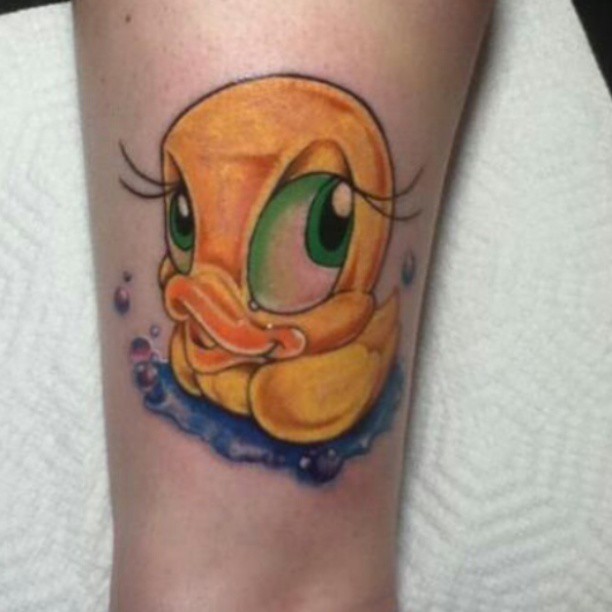 Nice Rubber Duck Tattoo