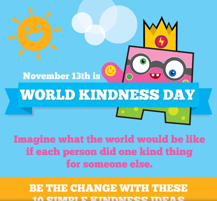 November 13th World Kindness Day Imagine What The World Would Be Like If Each Person Did One Kind Thing For Someone Else