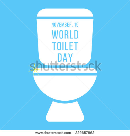November 19 World Toilet Day Illustration
