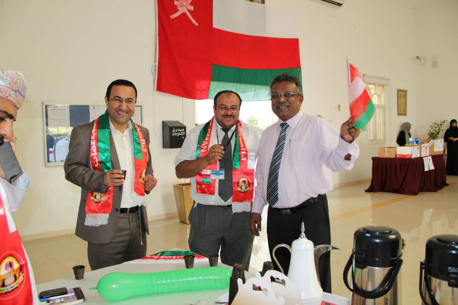 Officials Of Oman Celebrating National Day