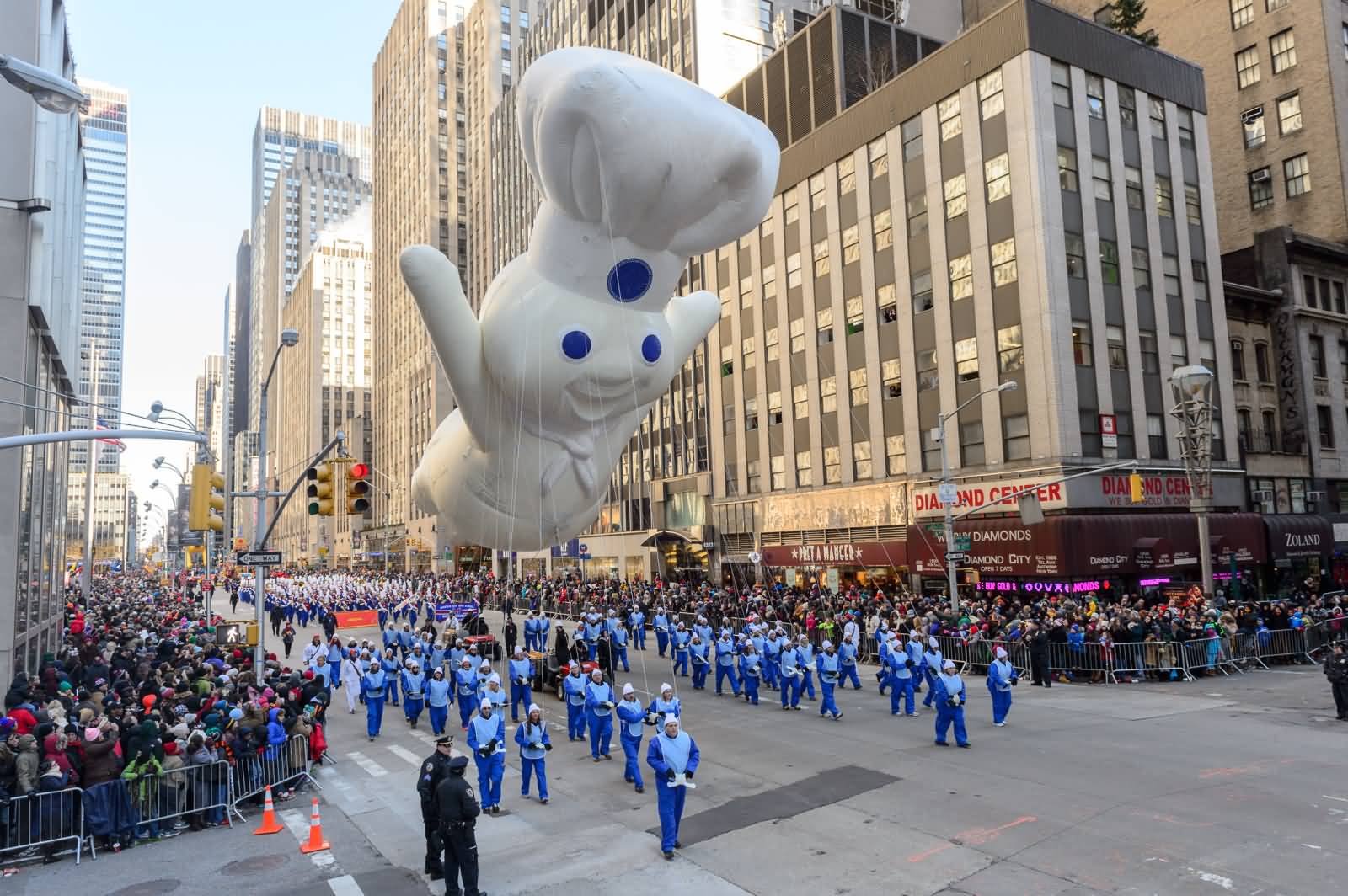Pillsbury Doughboy Balloon At Macy's Thanksgiving Day Parade