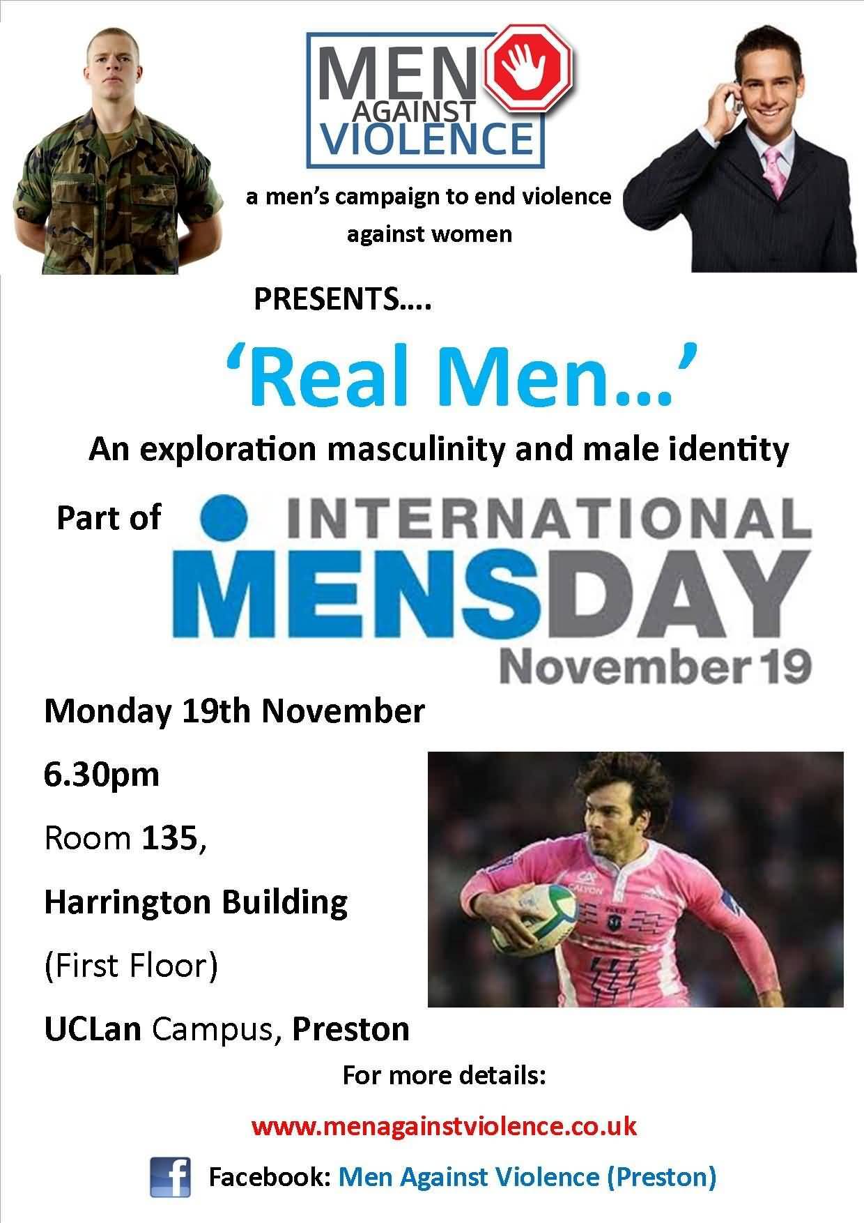Real Men An Exploration Masculinity And Male Identity Part Of International Men's Day