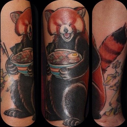 Red Panda Tattoo by Ryan Breceda