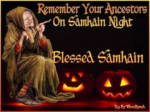 Remember Your Ancestors On Samhain Night Blessed Samhain Witch Picture
