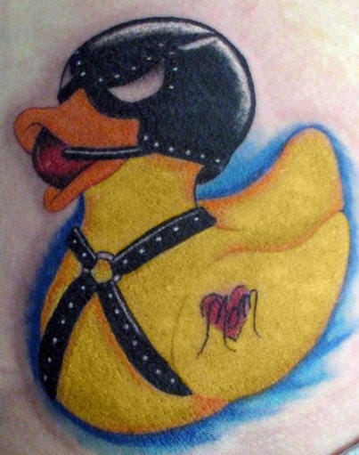 Rubber Duck Tattoo by Evil Little Blue