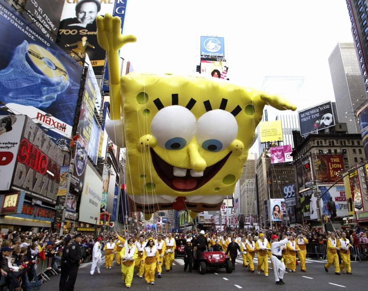 Spongebob Squarepant At Macy's Thanksgiving Day Parade