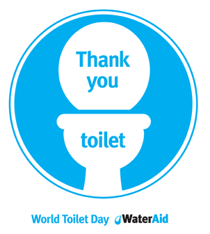 Thank You Toilet World Toilet Day Water Aid Logo Picture