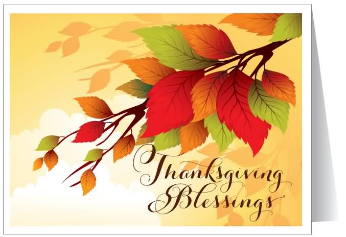 Thanksgiving Blessings Greeting Card