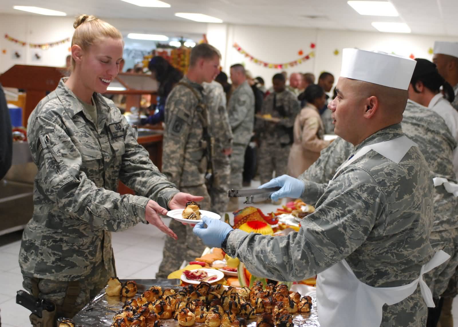 Thanksgiving Celebration With Deployed Family Picture