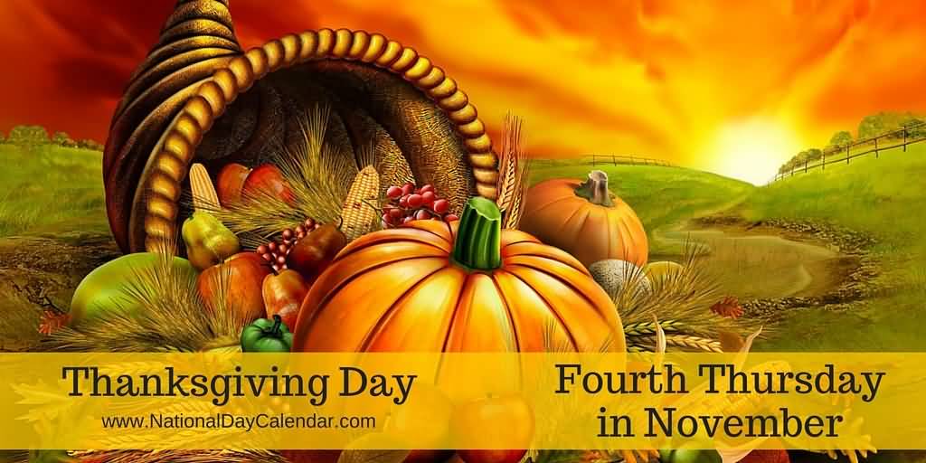 Thanksgiving Day Fourth Thursday In November
