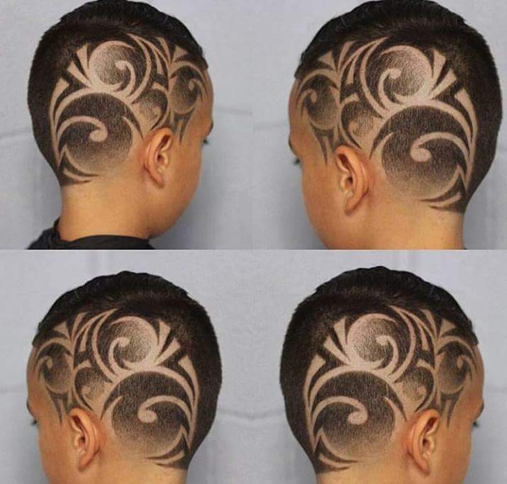 Tribal Hairstyle Tattoo Design