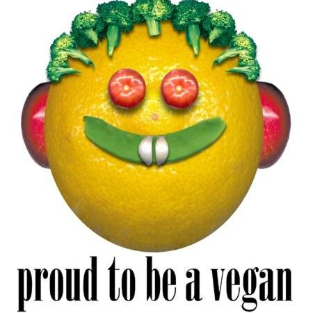 Vegetables Face Says Proud To Be A Vegan Happy World Vegan Day