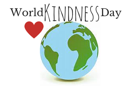 World Kindness Day Heart And Earth Globe Illustration