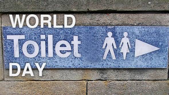 World Toilet Day Written On Wall Picture