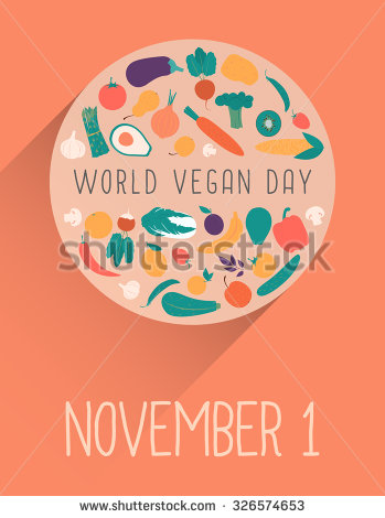 World Vegan Day November 1 Illustration