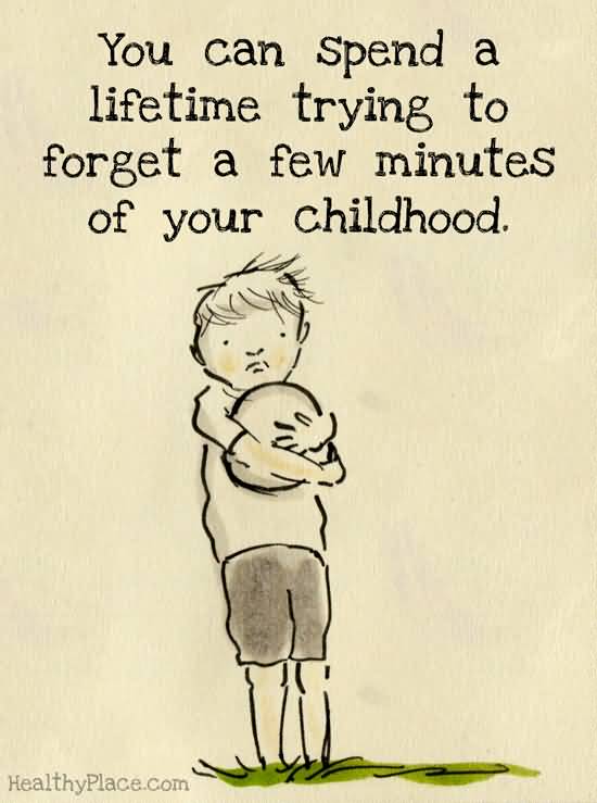 You can spend a lifetime trying to forget a few minutes of your childhood