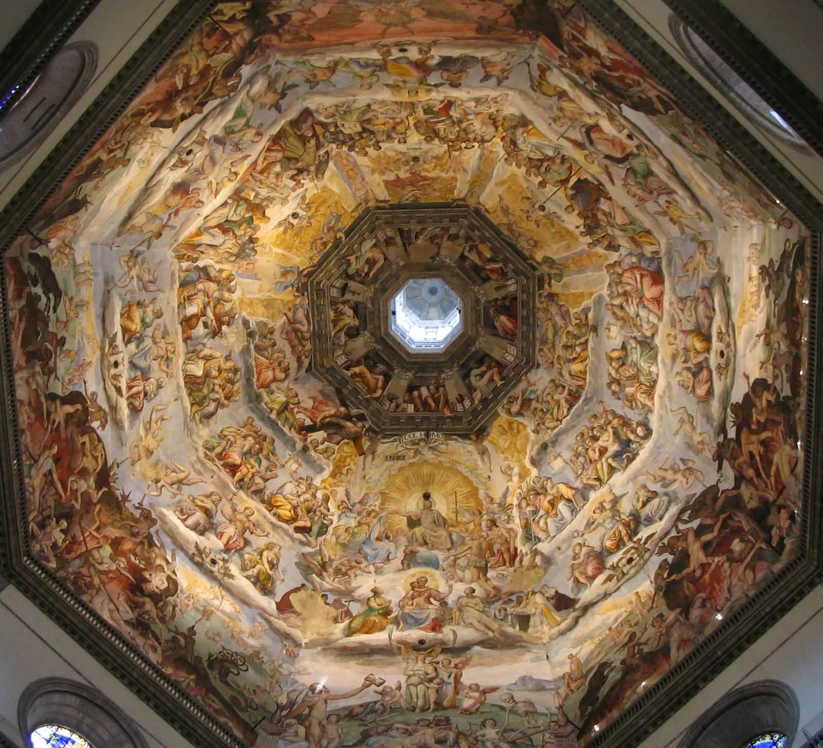 Adorable Paintings Inside The Dome Of The Florence Cathedral