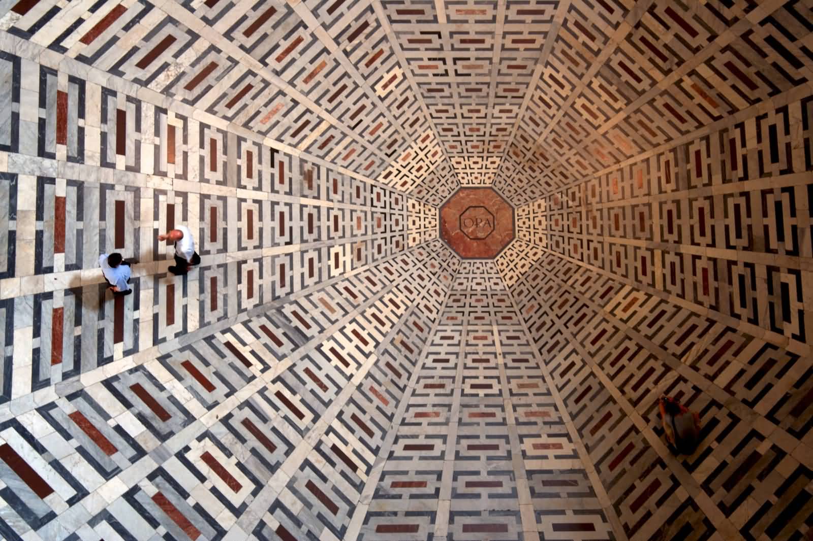 Amazing Patterns On The Floor Of Florence Cathedral In Florence, Italy