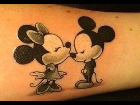 Black And Grey Disney Tattoos On Forearm