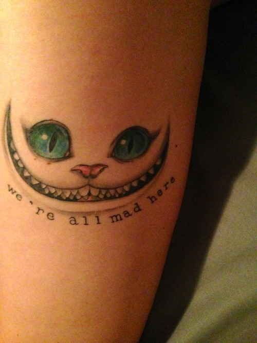 Cheshire Cat Disney Tattoo