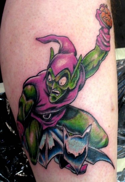 Colored Goblin Tattoo by Johnny