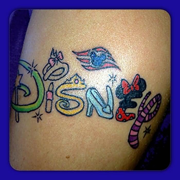 Colorful Disney Tattoo