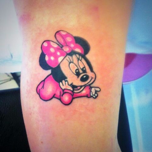 Cute Little Minnie Disney Tattoo