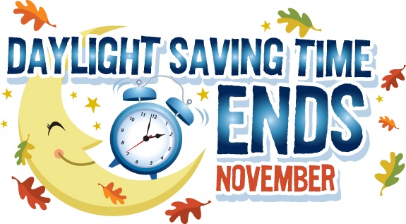 Daylight Saving Time Ends November Card
